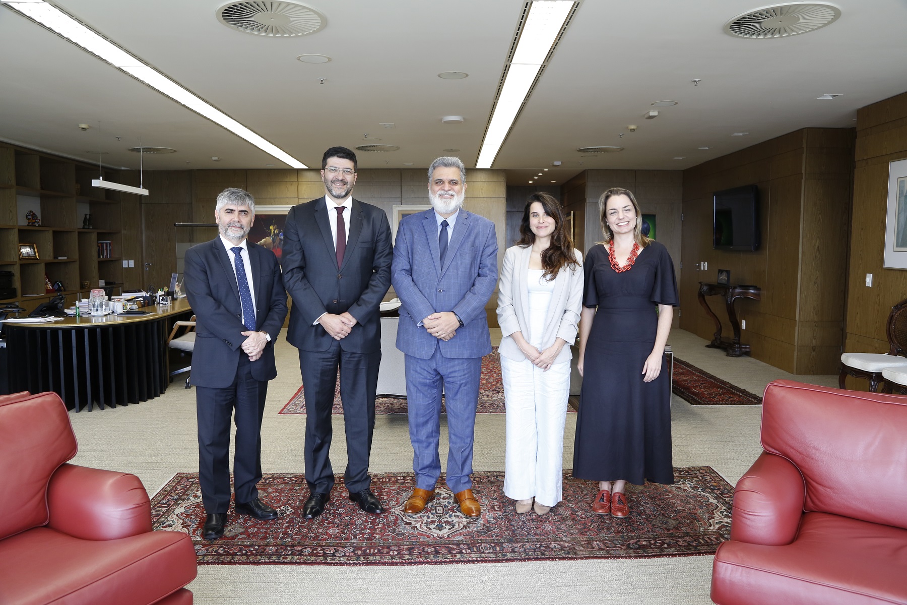 Bráulio Gusmão, Francisco Rossal, Lelio Bentes, Carolina Paiva e Gabriela Lacerda