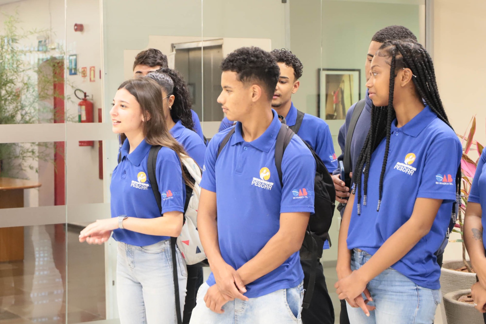 Alunos do Projeto Pescar