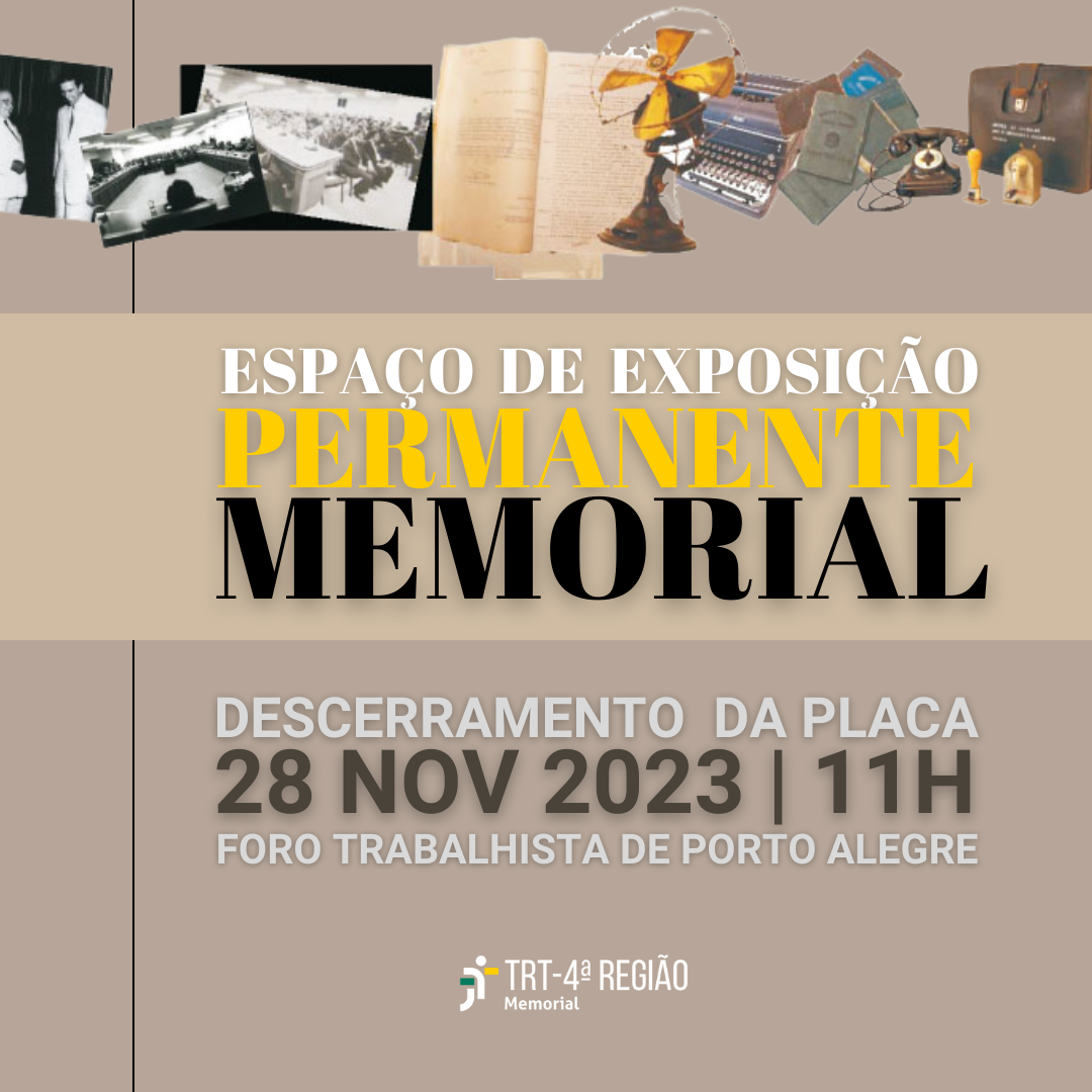 Arte com informações sobre a inauguração do novo espaço