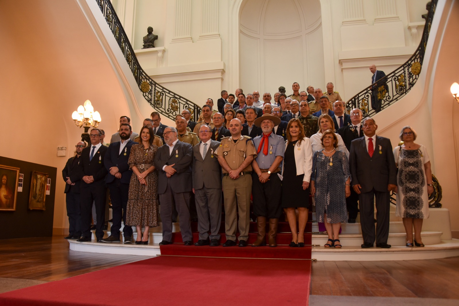 Foto de todos os homenageados