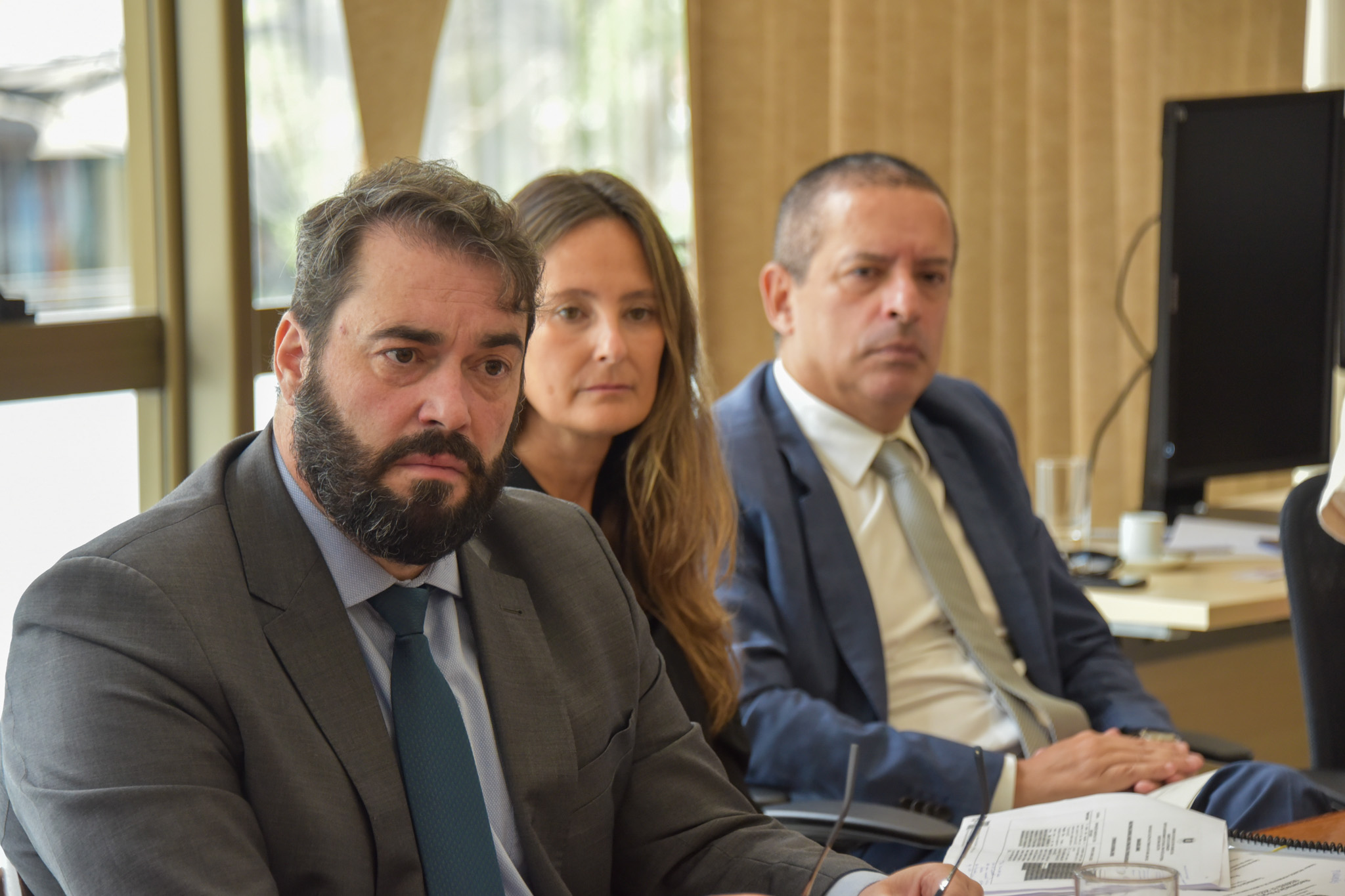 Des. Alexandre, juíza Luciana e procurador Marcelo