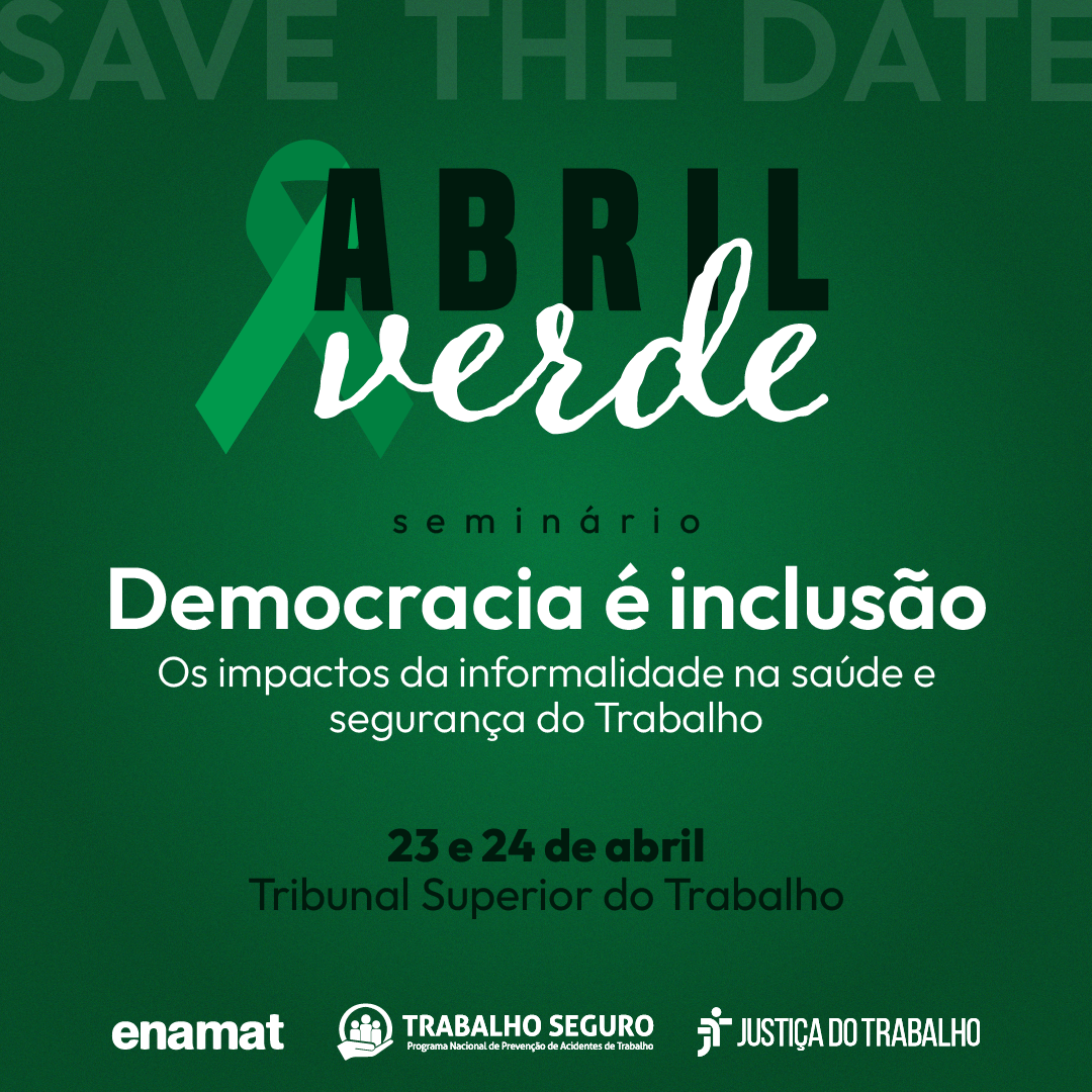 Arte sobre o seminário Democracia é Inclusão