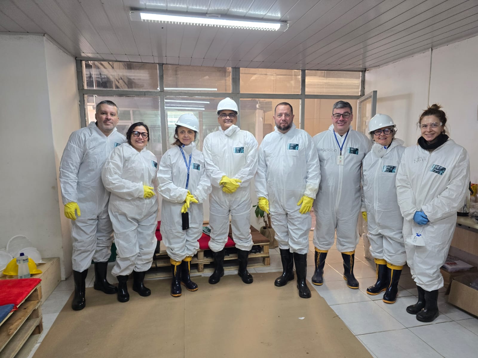 Thiago, Maria Júlia, Anita, Eutrópio, Jean, Maurício, Rosane e Kátia