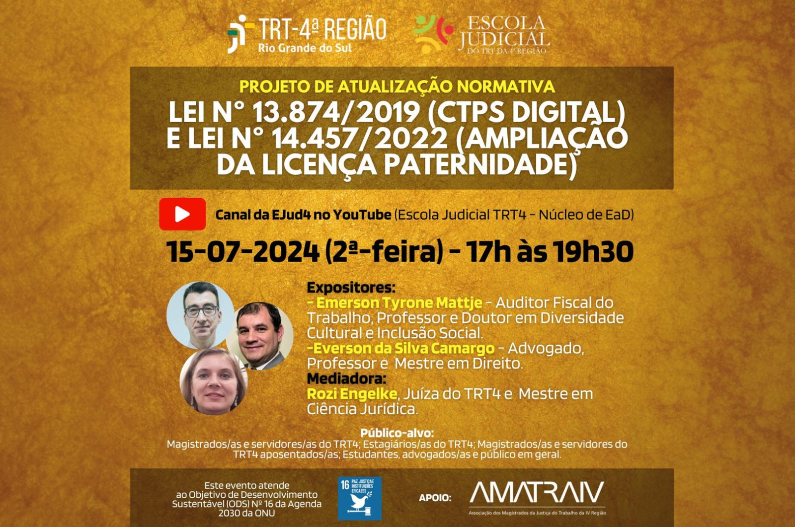 Card de divulgação do evento