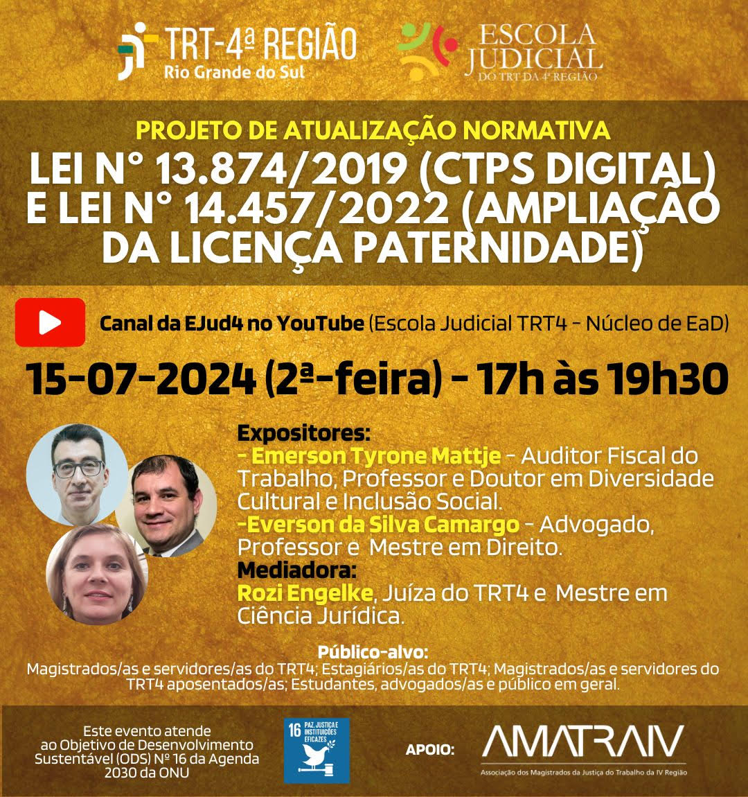 Card de divulgação do evento