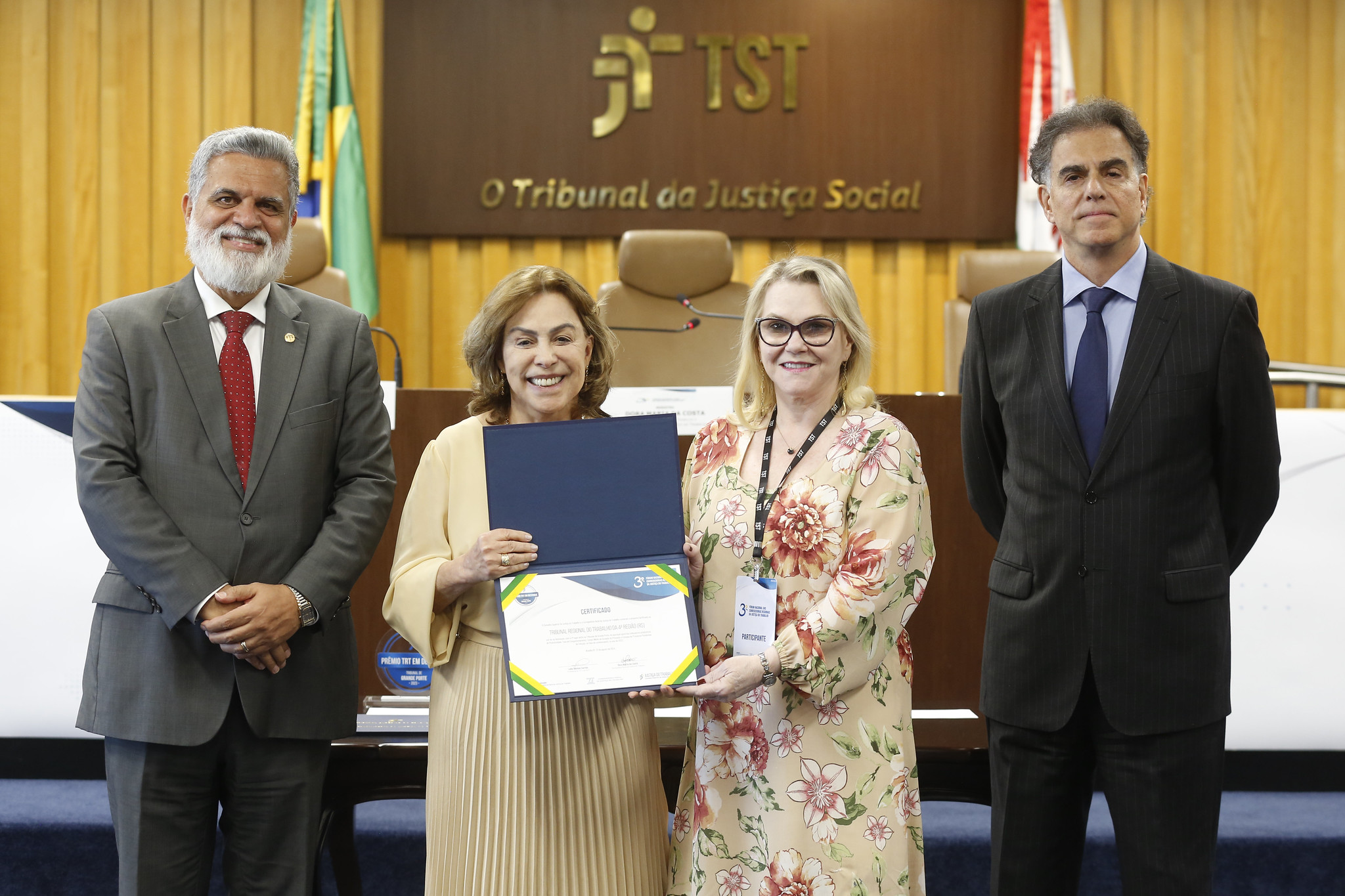 Lelio Bentes, Dora Maria da Costa, Laís Nicotti e Vieira de Mello Filho