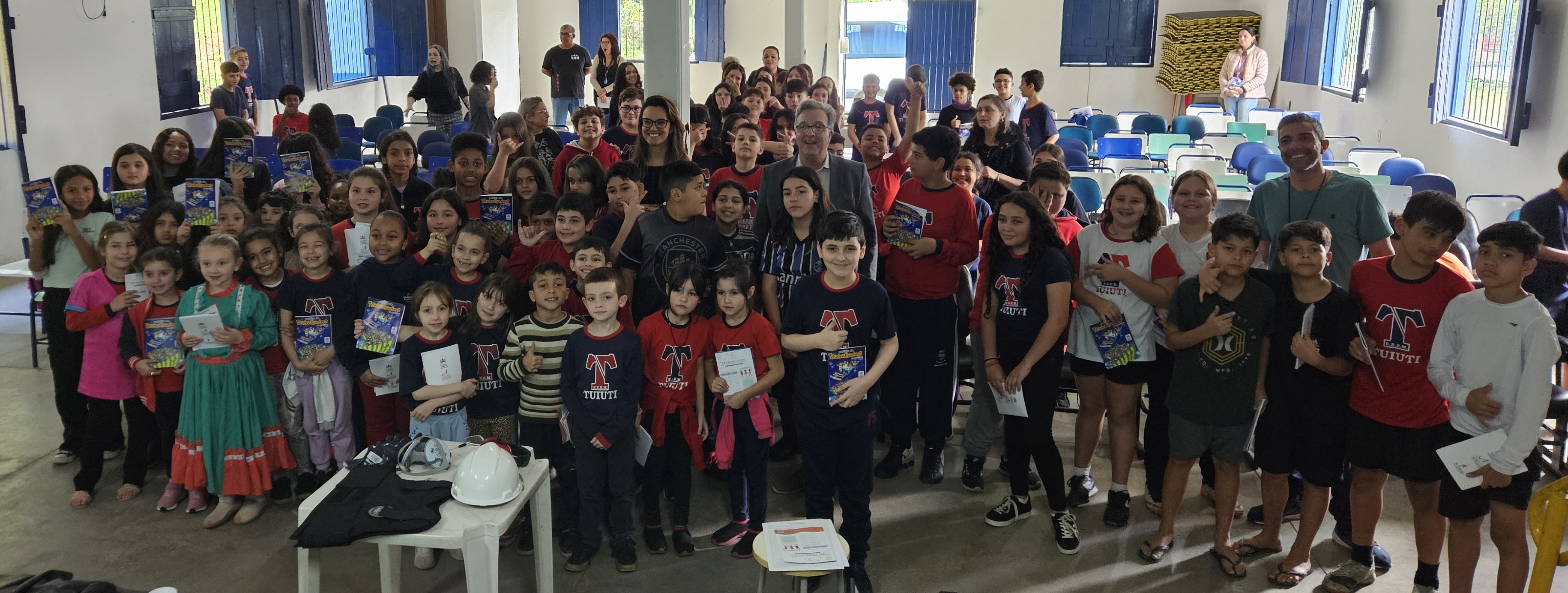 Alunos da escola de Gravataí 