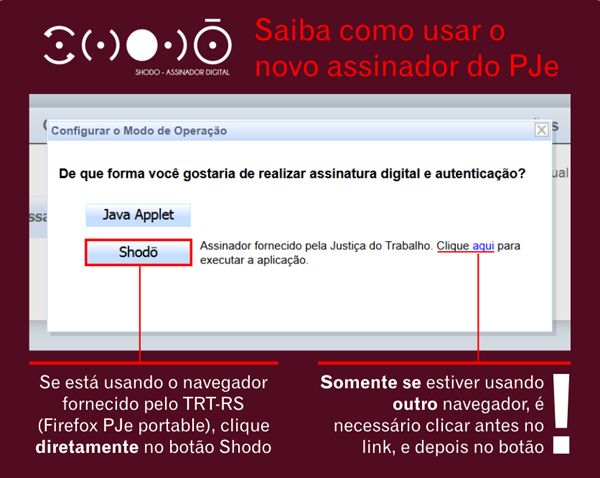 Assinador digital justiça