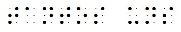 tantos uns em braille