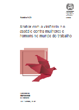 Capa do Relatório "Acabar com a violência e o assédio contra mulheres e homens no mundo do trabalho"