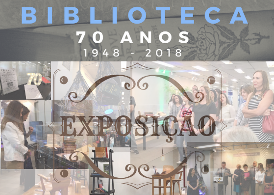 convite para exposição dos 70 anos da biblioteca do trt4