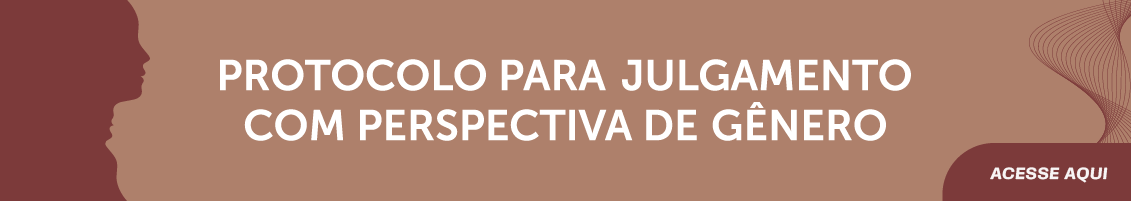 Protocolo de Julgamento com Perspectiva de Gênero. Silhueta de rosto feminino.