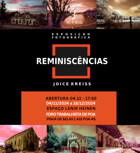 Banner da exposição Reminiscências