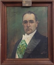 Quadro rpintura a óleo representando o ex-presidente etúlio Vargas