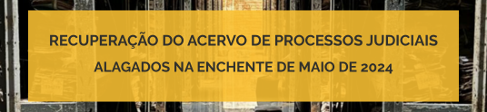 banner recuperação de processos alagados