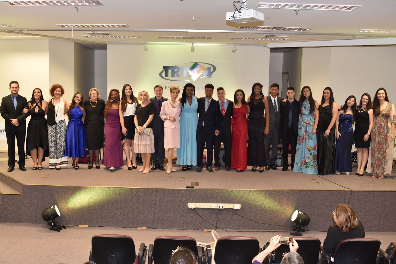 Foto da formatura projeto pescar, ano 2018