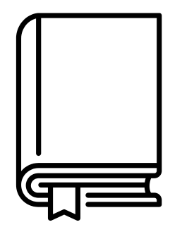 ícone de um guia em forma de livro