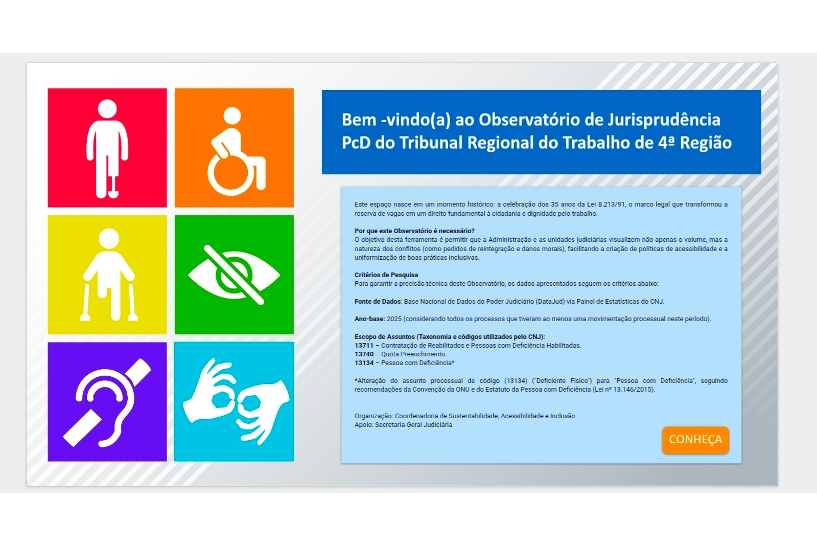 Imagem de capa do Observatório de Jurisprudência PcD