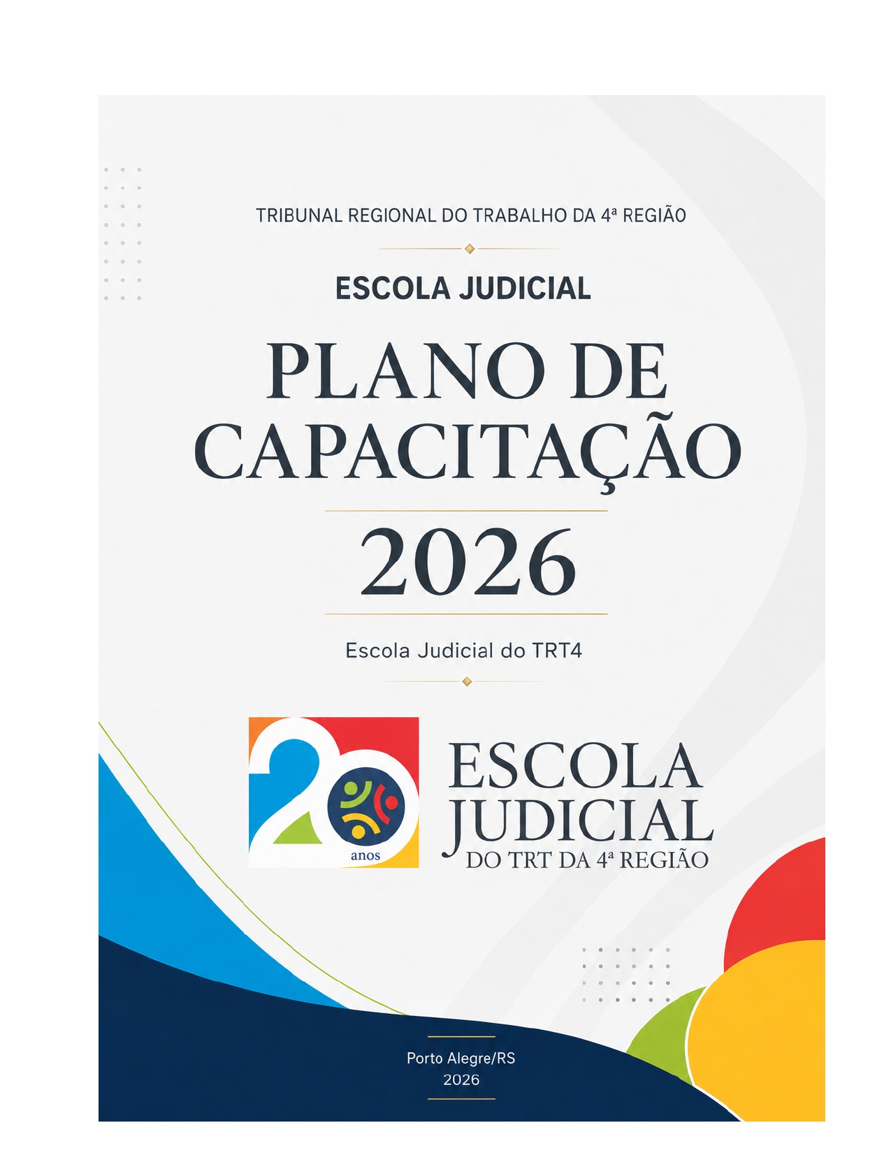 Capa do Plano Anual de Capacitação 2026.